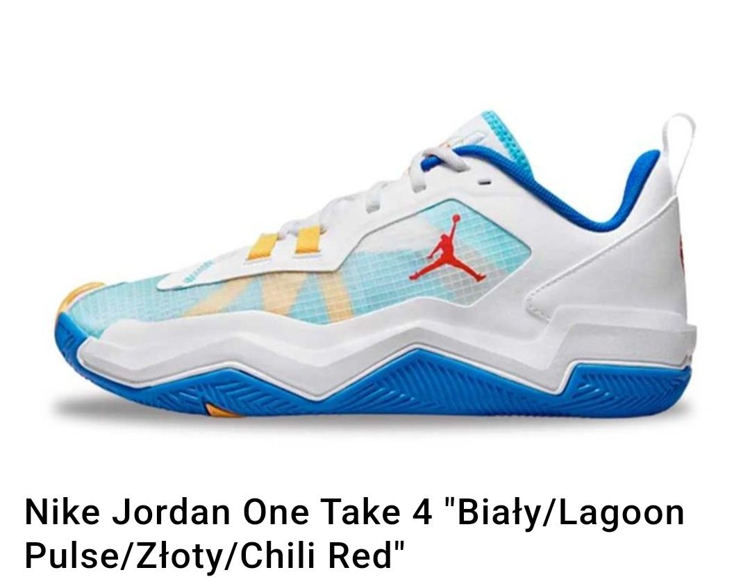Nike Jordan One Take 4 Bialy/Lagoon rozmiar 40,5