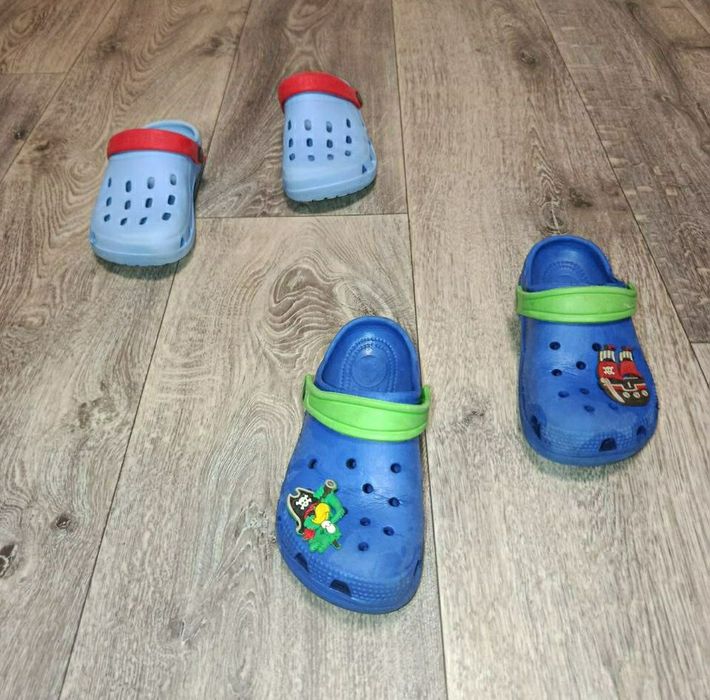 Дитячі Крокси Сабо  Shark 19 см. Та сині 17 см.