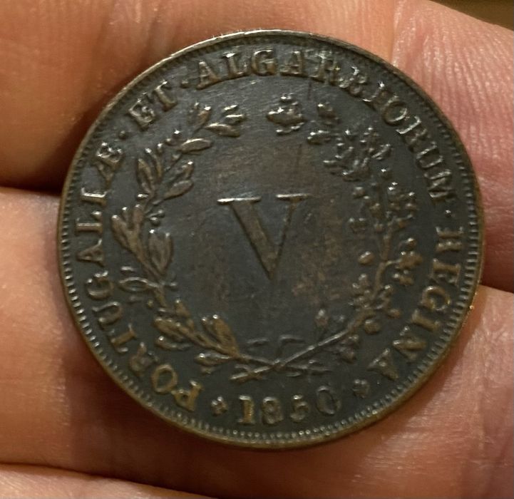 Moeda V Reis D MARIA II - 1850