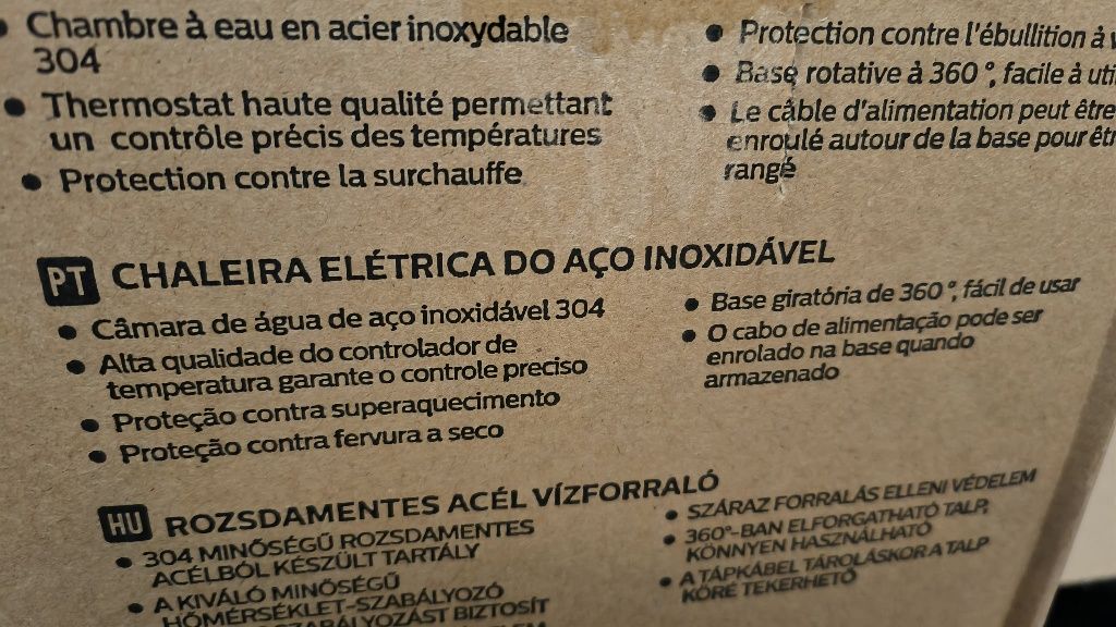 Chaleira aço inoxidável