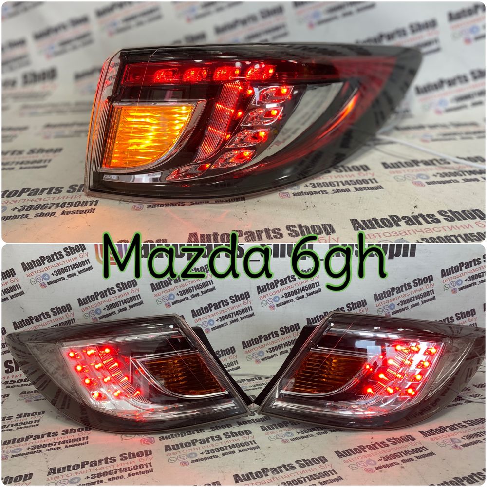 Фонарь Mazda 6 gh led рест фонар Мазда 6 стоп фара Mazda 3 6 GH фанарь