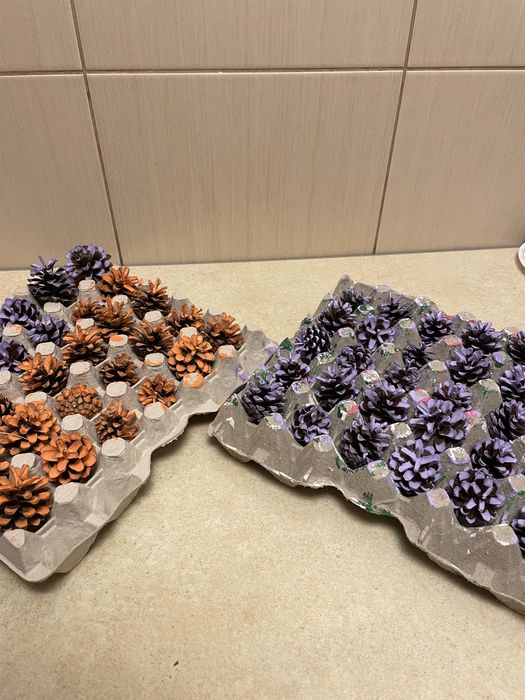 Шишки сосни фарбовані