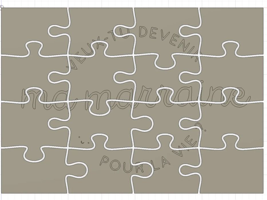 Puzzle "Madrinha Para Sempre"