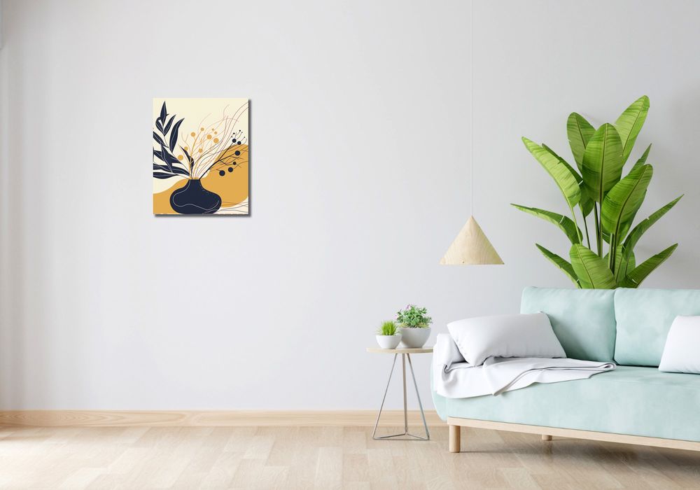 Obraz 40x50cm Spokój Ciemnych Liści