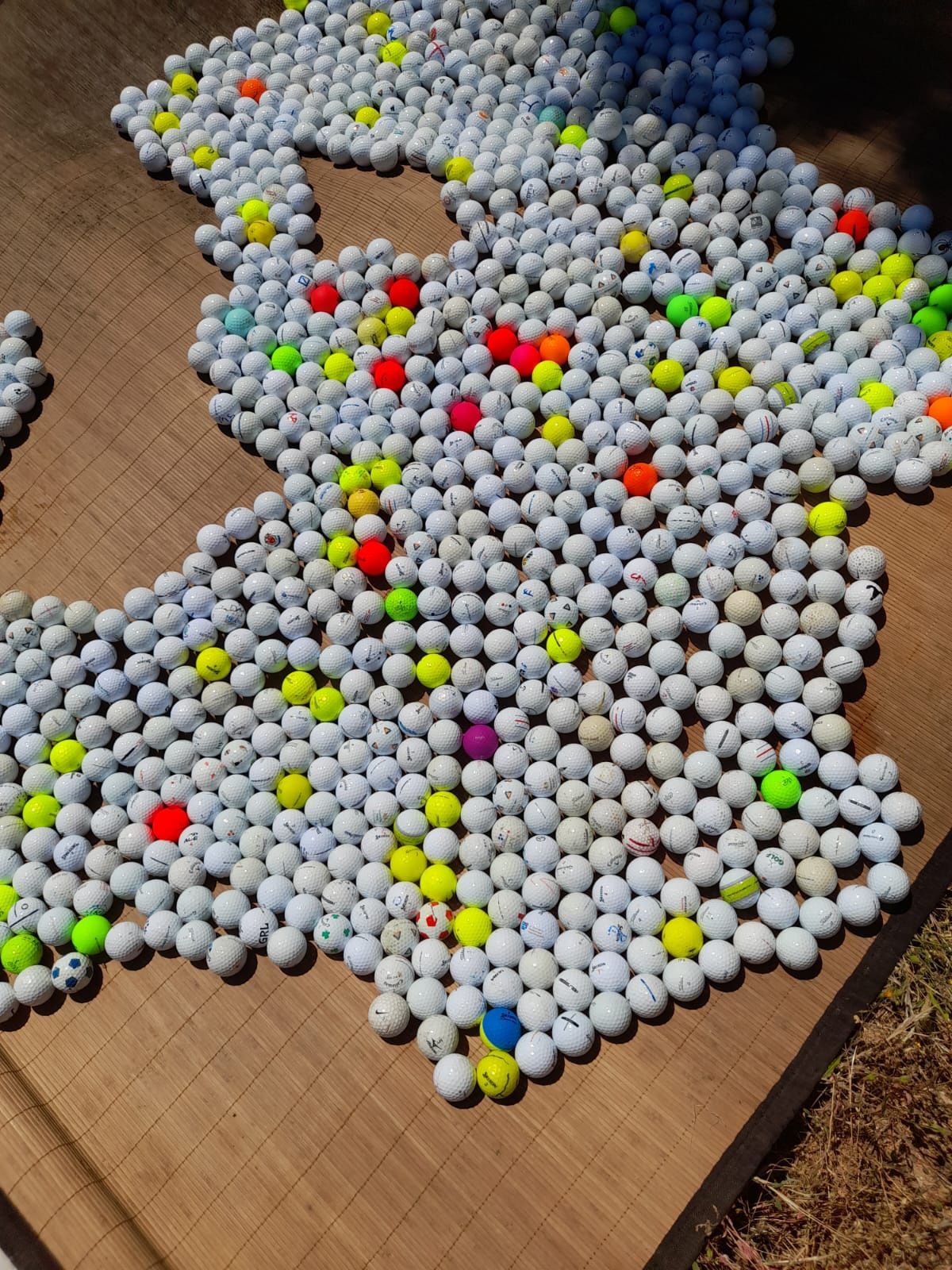 Bolas  de golfe  usadas