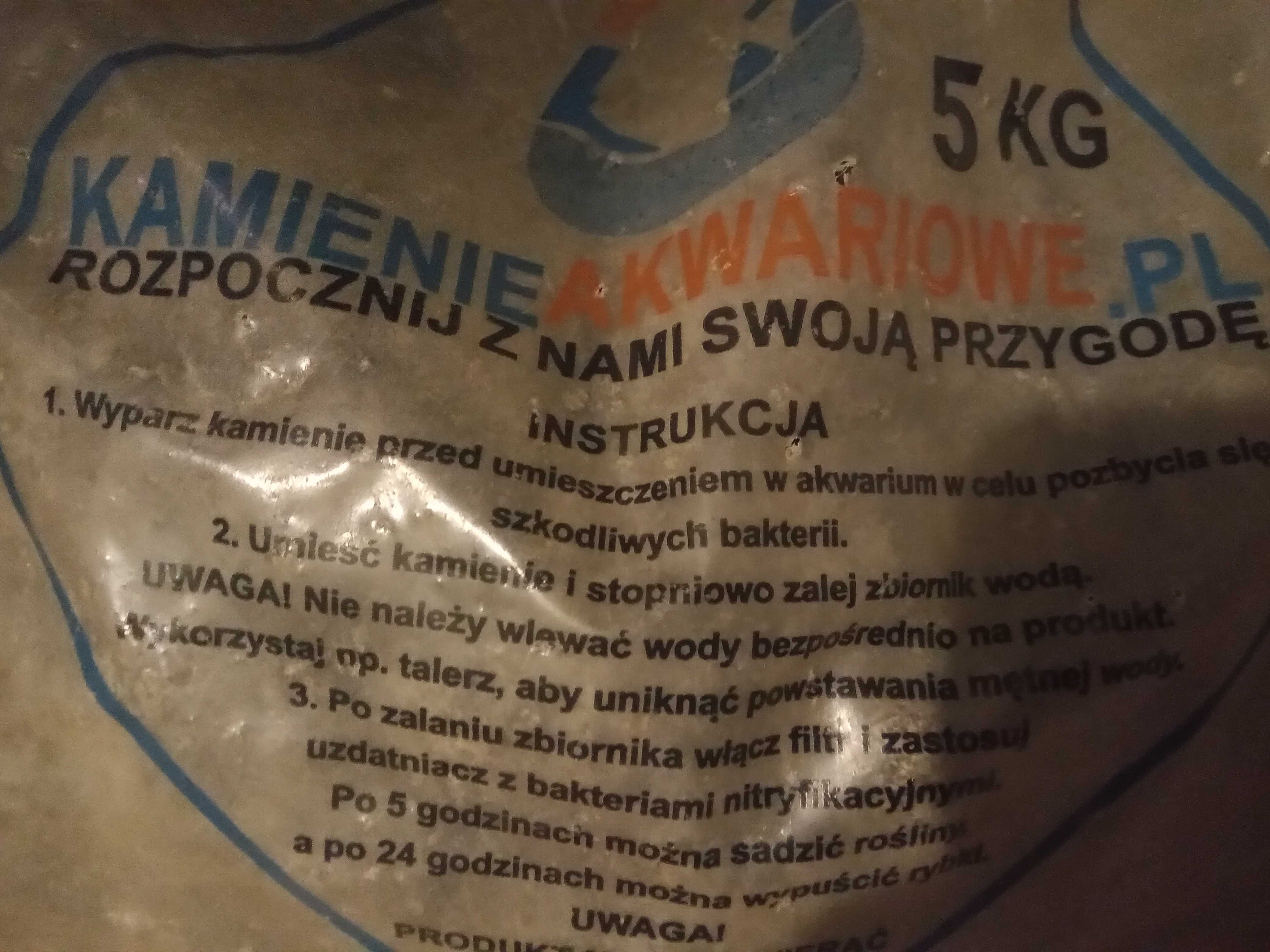 Lawa czarna 5 kg. otoczaki 4-8 cm akwarium