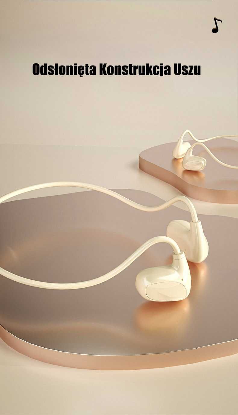 Słuchawki bezprzewodowe nauszne Mobilari z przewodnictwem kostnym