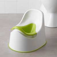 Горшок IKEA детский пластиковый бело-салатовый туалет унитаз ИКЕА