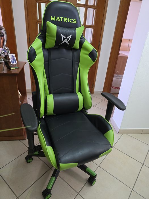 Cadeira de escritório gaming Matrics verde