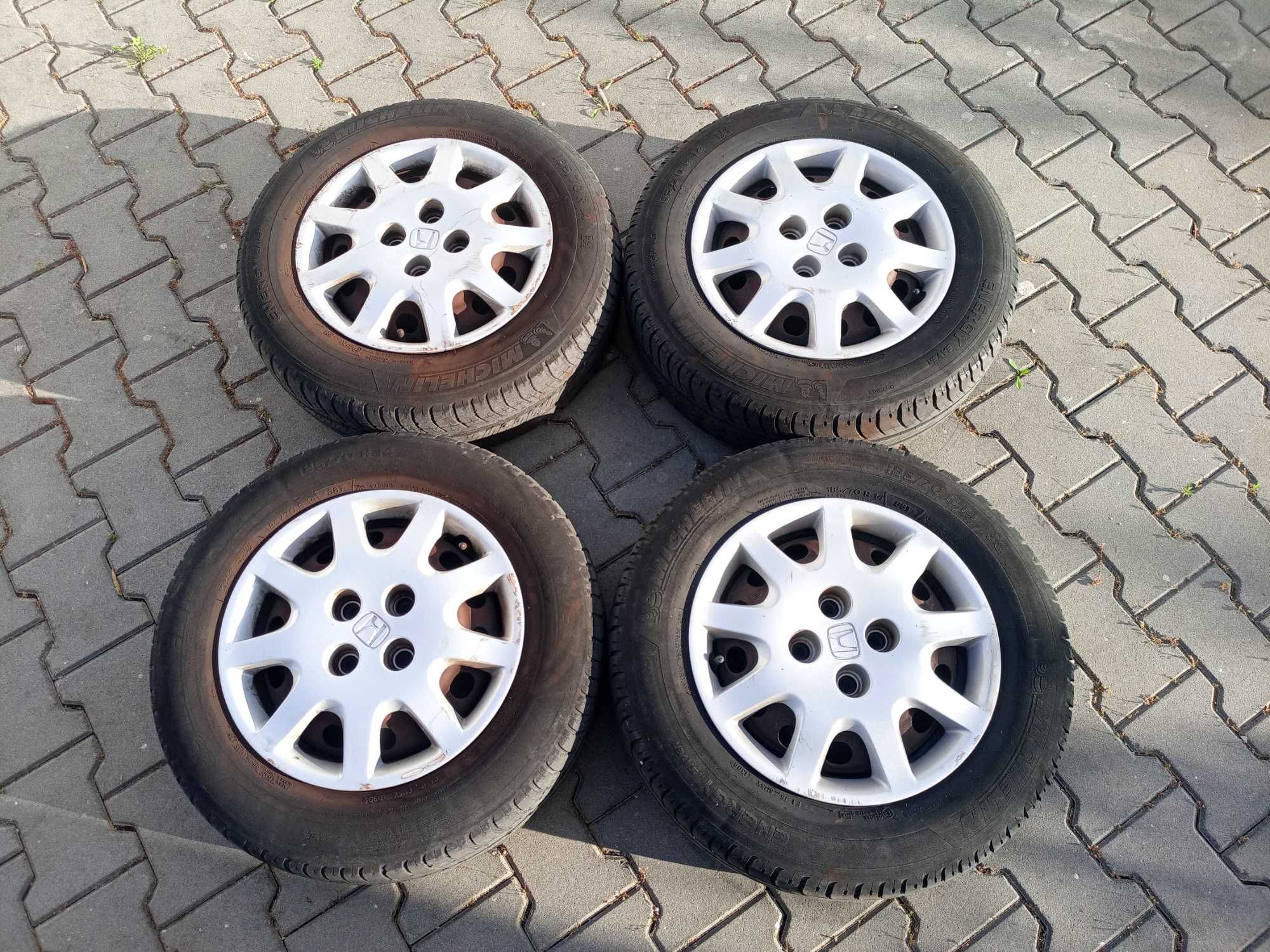 4 Jantes HONDA c/ pneus MICHELIN 185/70/14 em bom estado - CIVIC