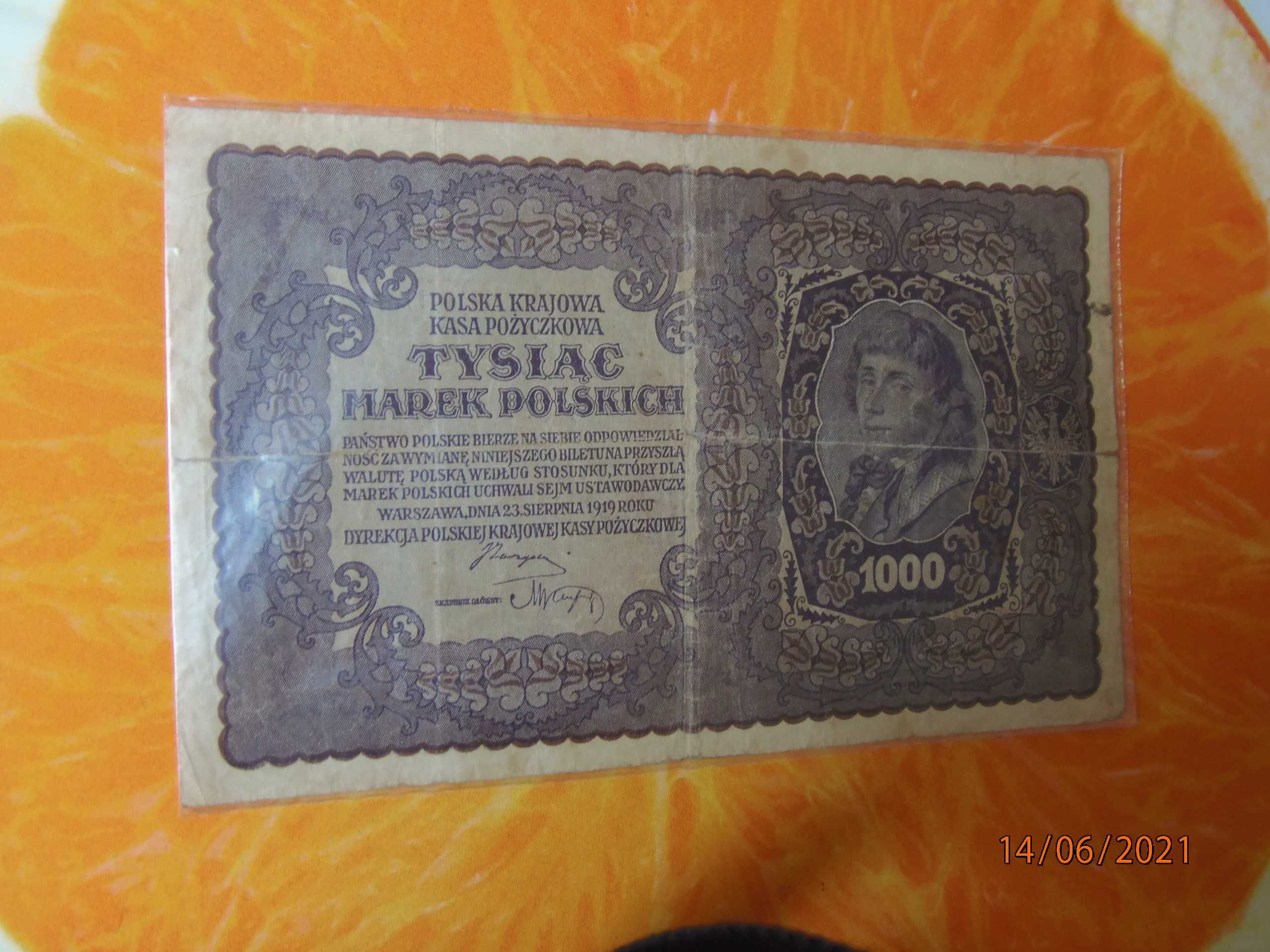Banknot 1000 Marek polskich
