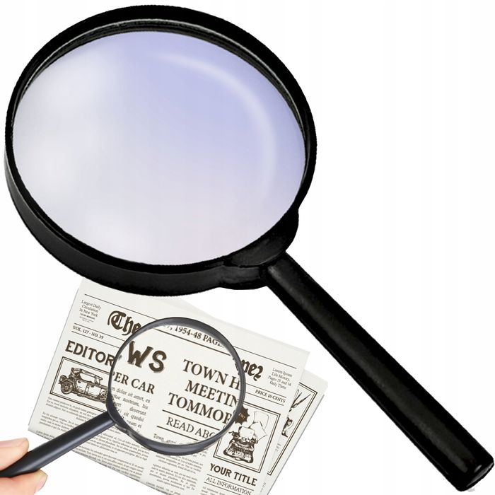 Lupa Powiększająca Do Czytania Klasyczna Ręczna Soczewka 90Mm Zoom