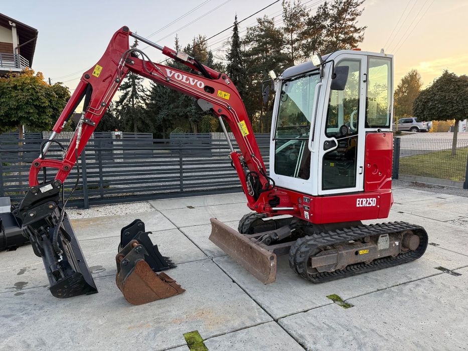 Volvo ECR25D  2018 rok Łyżka Hydrauliczna koparka minikoparka JCB Kubota Cat bobcat