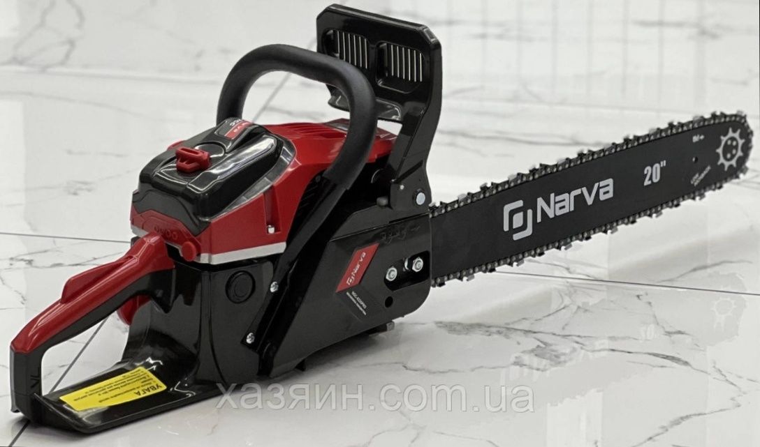 Бензопила NARVA 6220 PRO (две шины, 2 цепи супер зуб 76 Z, 62 куб. см)