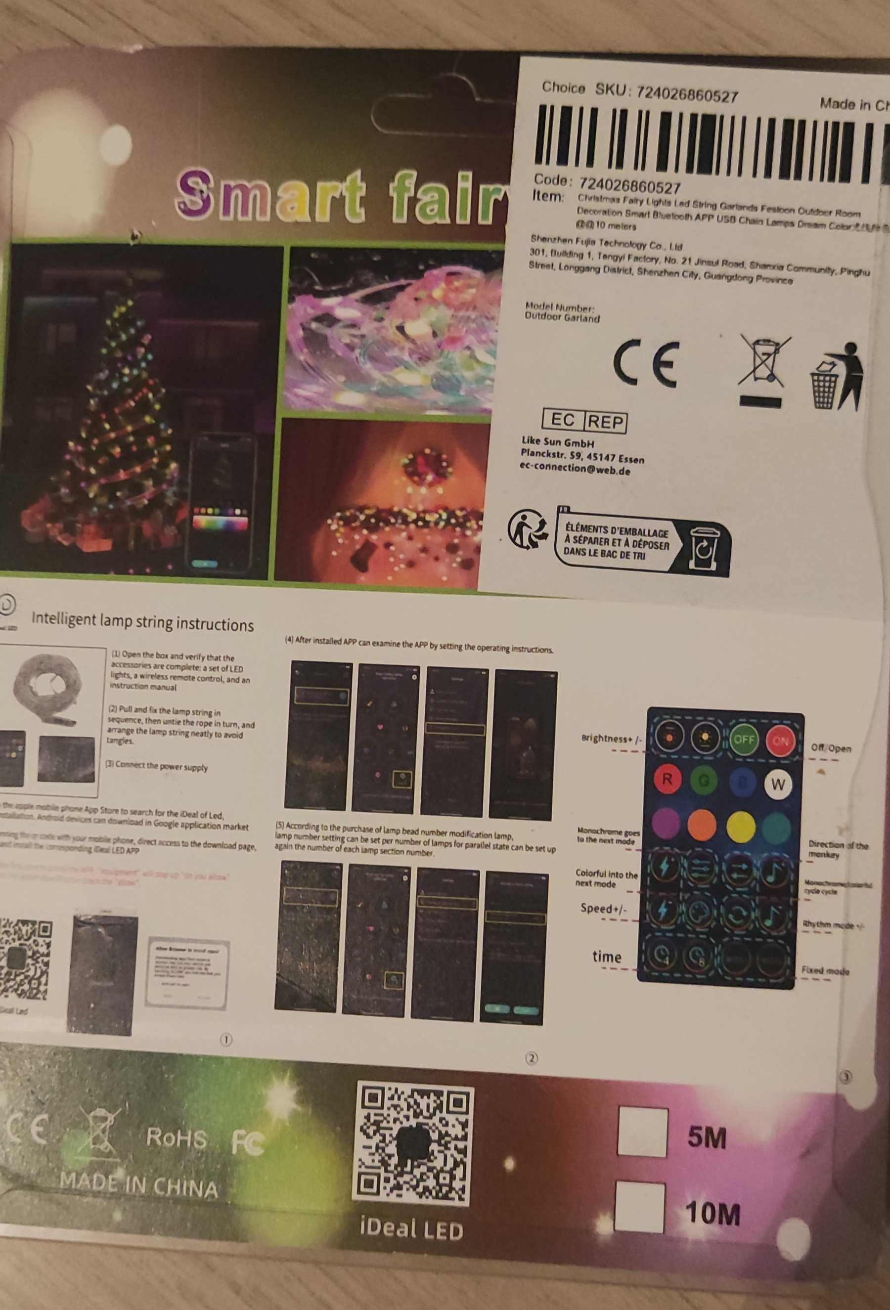 Lampki Led 10 m z aplikacją