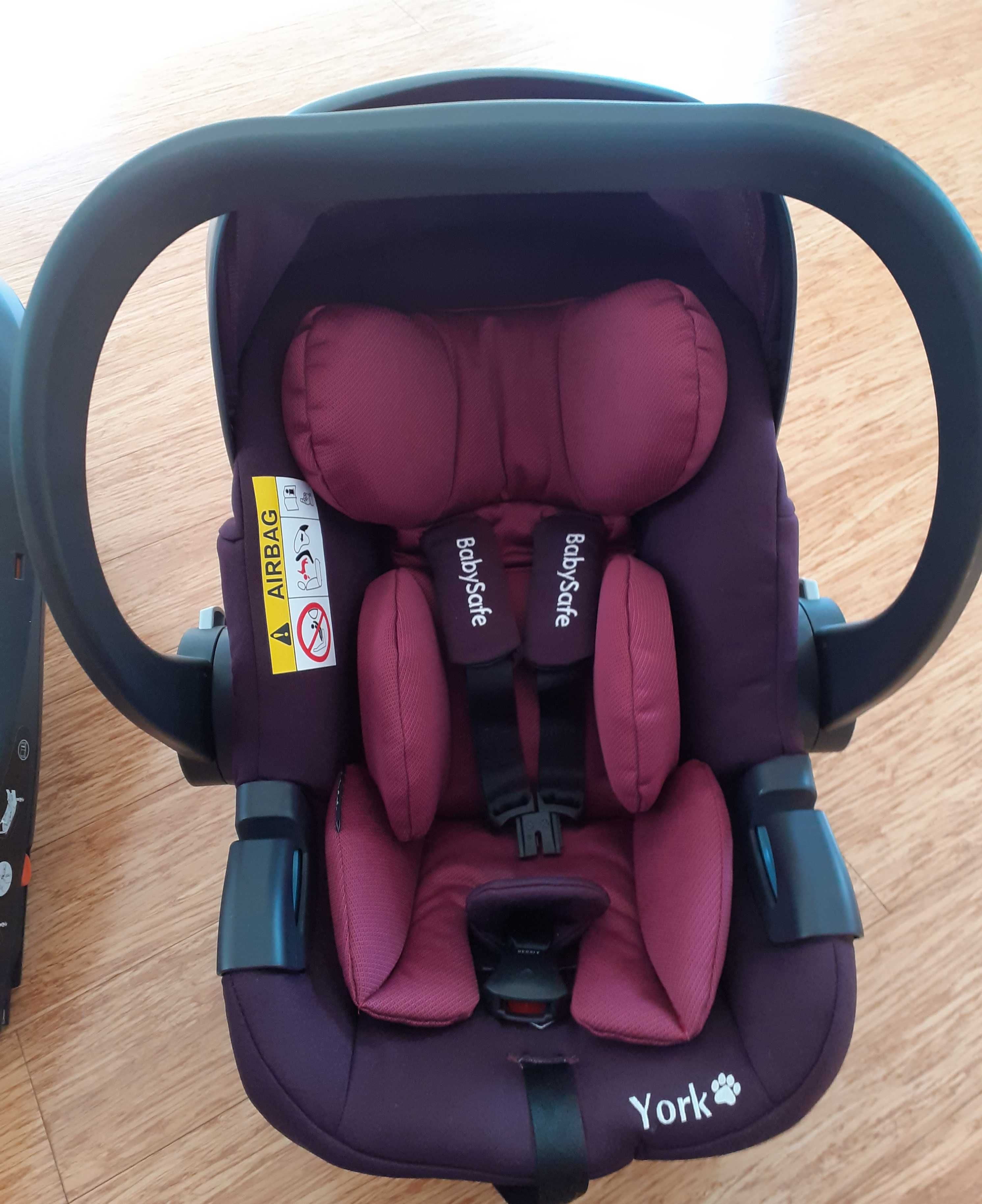 Fotelik BabySafe York z bazą Isofix 0-13 kg