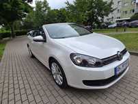 Volkswagen Golf 6 Cabrio Biała Perła