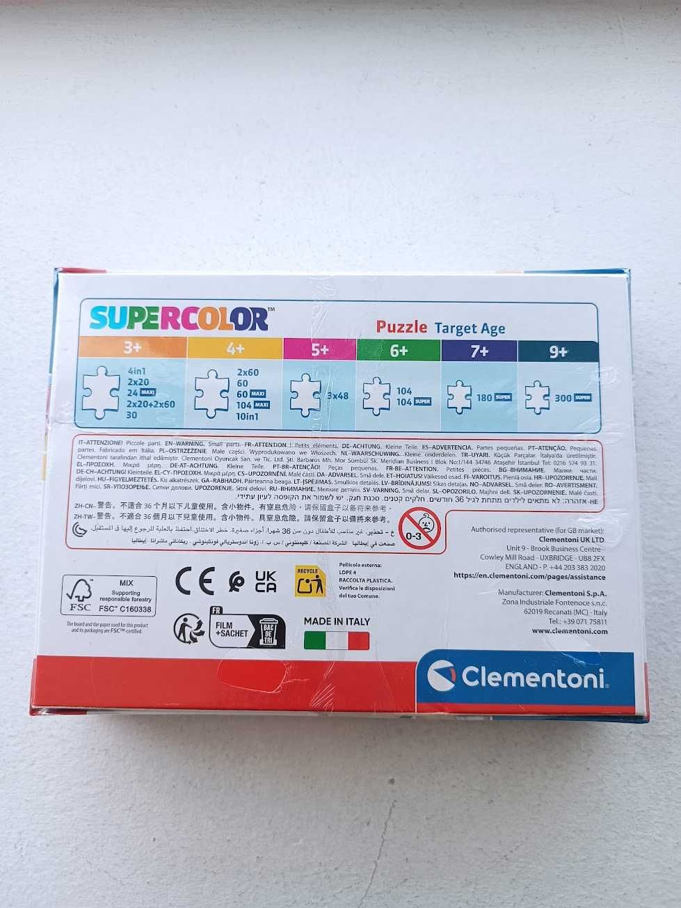 Puzzle Clementoni Patrulha Pata "praia" SuperColor 33,5x23,5cm 60 pCS