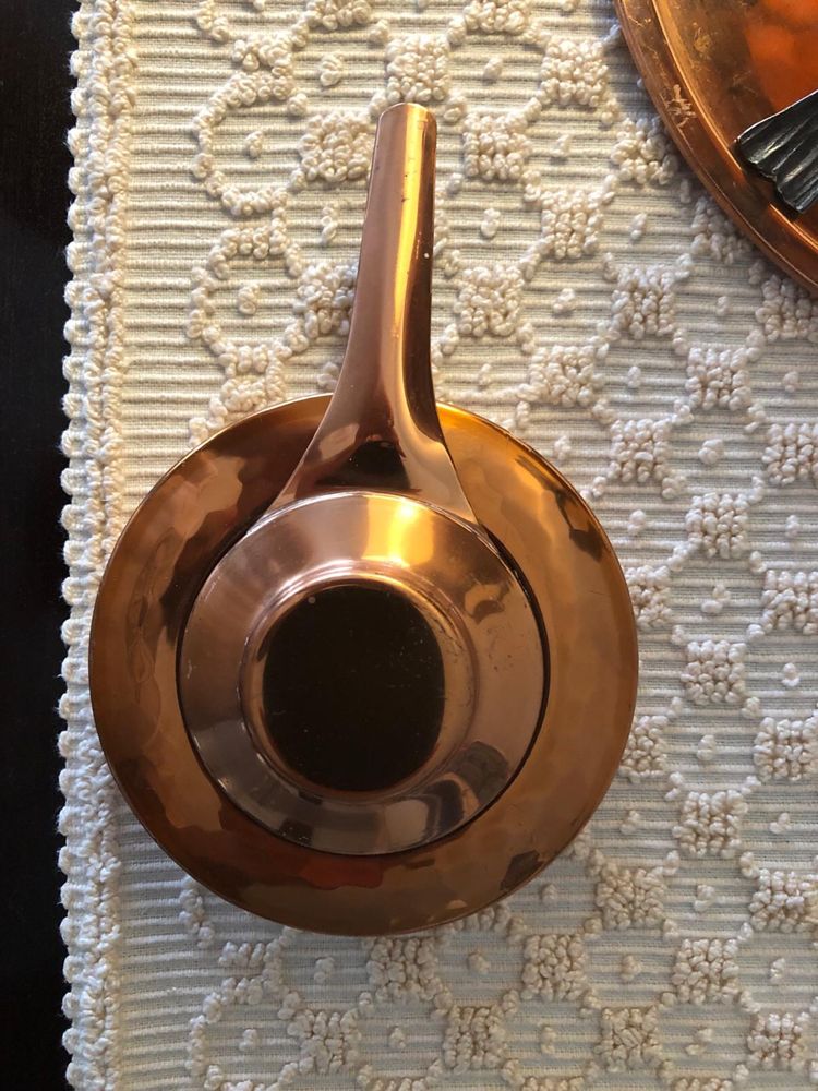 Fondue em cobre e ferro