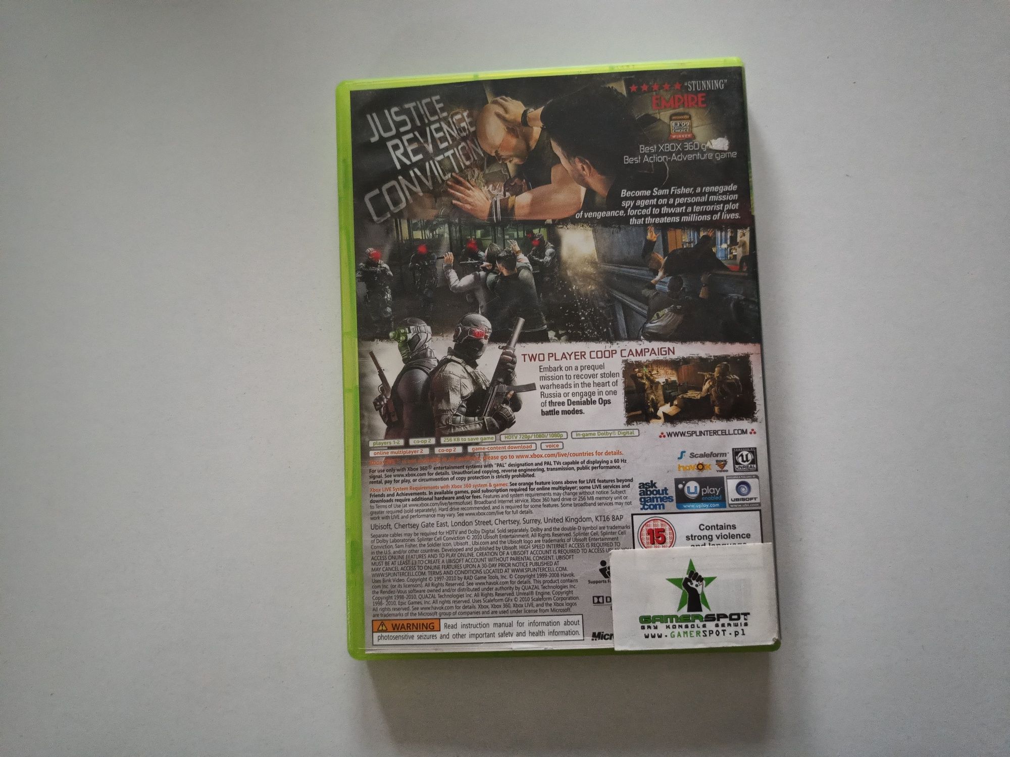 Gra Xbox 360 Tomy Clancy's Splinter Cell