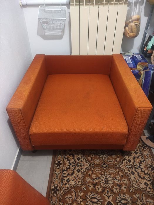 Łóżko pojedyncze , fotel pojedynczy rozkładany , amerykanka ,