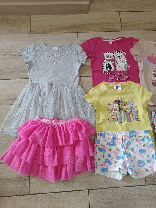Paka ubrań letnich dla dziewczynki r. 122