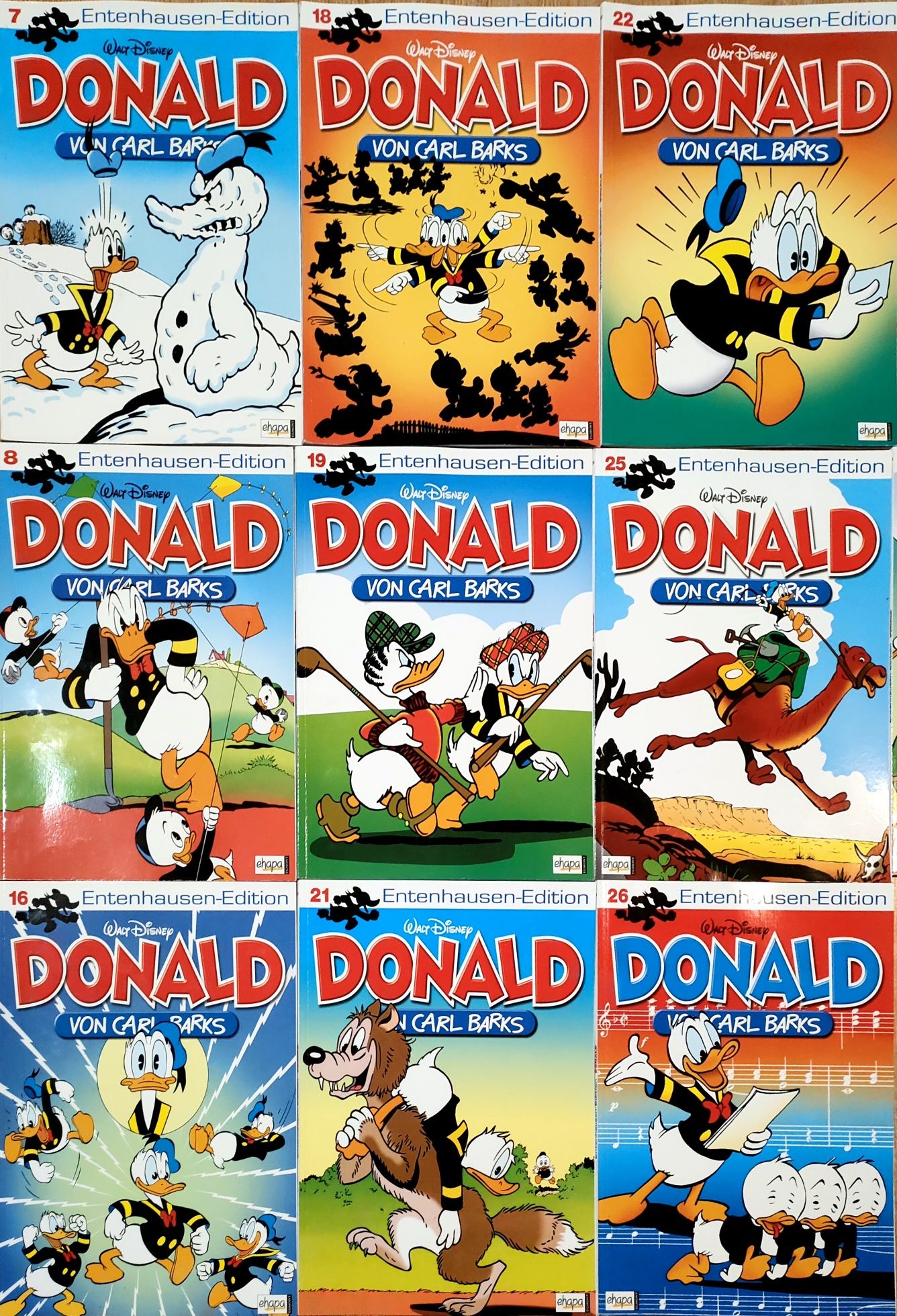 Donald Walt Disney komiksy niemieckie 10szt Entenhausen-Edition