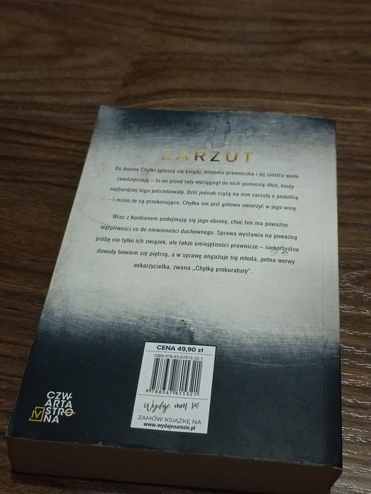 Remigiusz Mróz – Zarzut (Joanna Chyłka, tom 17) – stan bardzo dobry