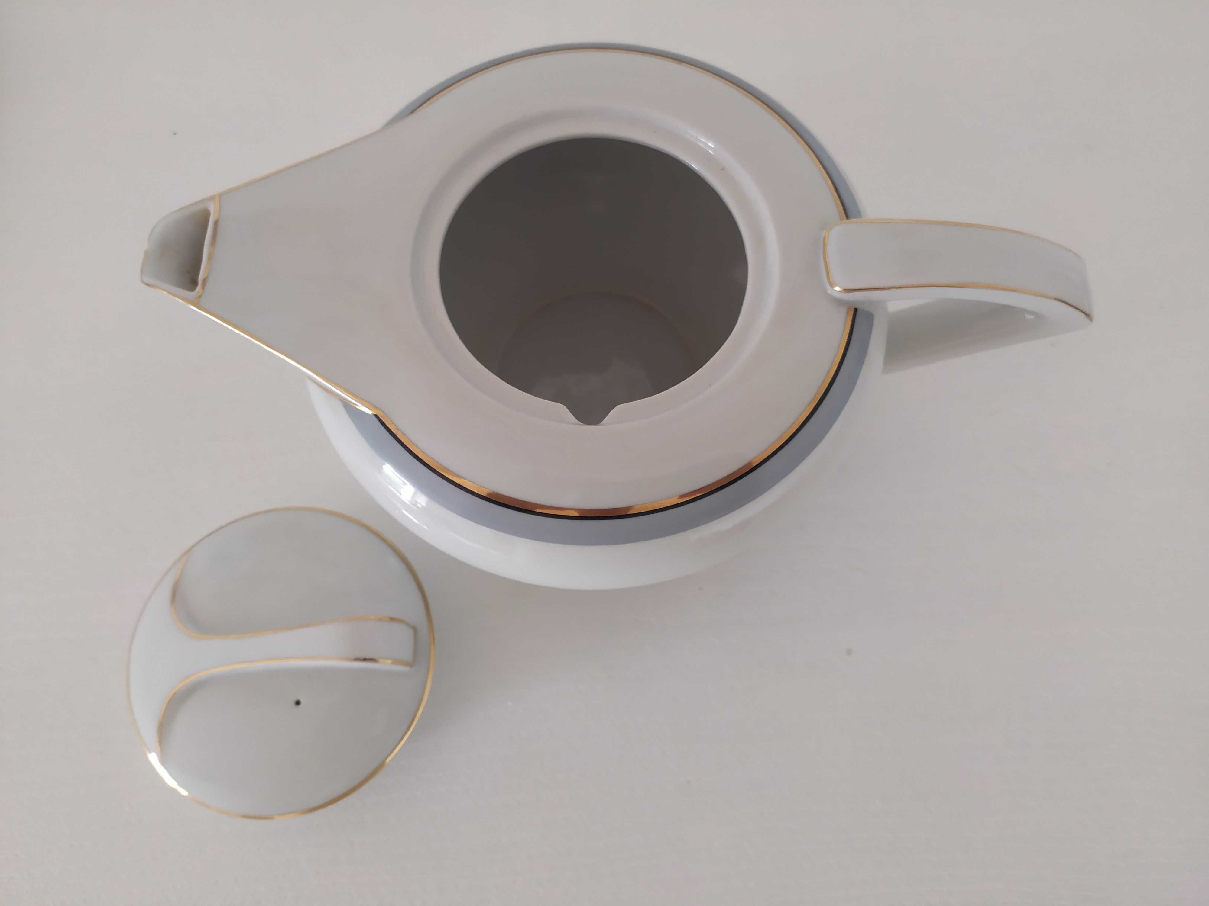 Serviço de chá Art Deco, em porcelana Electro - Cerâmica Candal