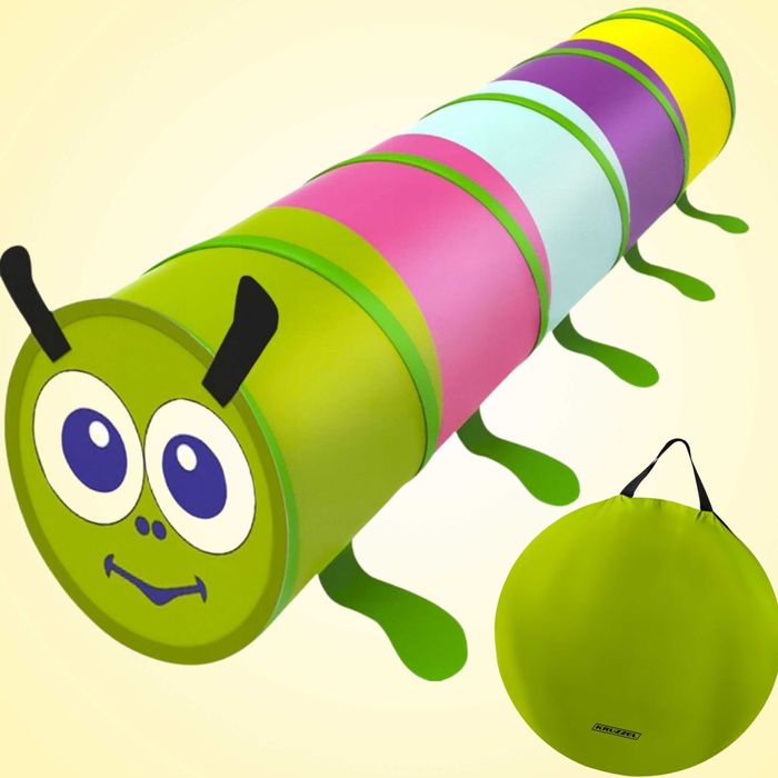 Tunel dla dzieci w kształcie gąsienicy samorozkładający do domu ogrodu