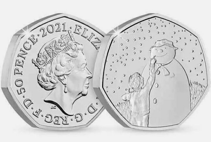 Moneta 50 Pensów 2021 - Bałwanek - Wielka Brytania (763/7)