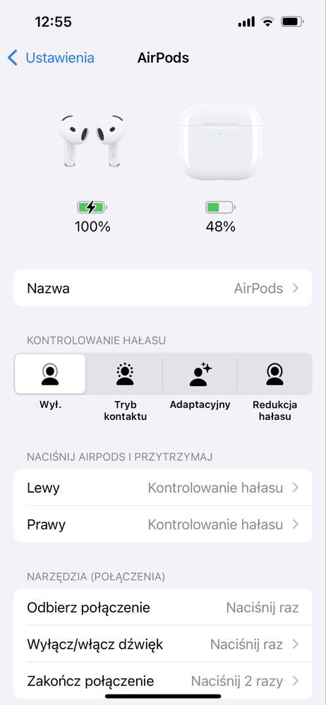 AirPods 4 generacji ANC
