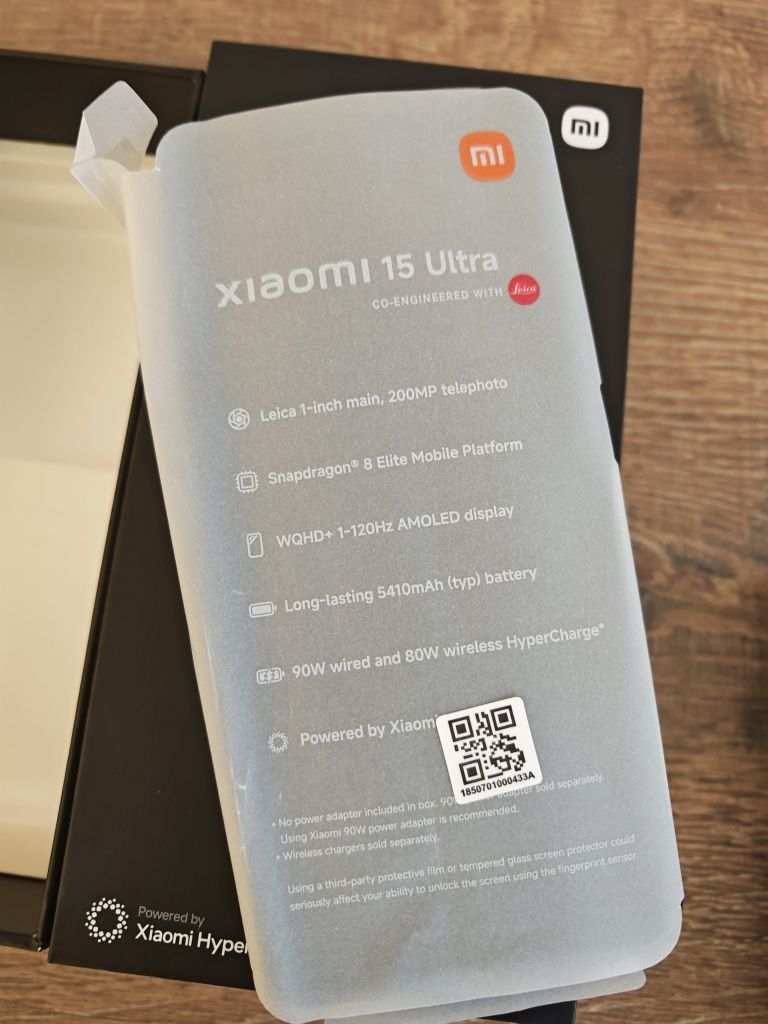 Xiaomi 15 Ultra 5G 16GB/512GB Dual Sim Preto Seminovo C/Gar