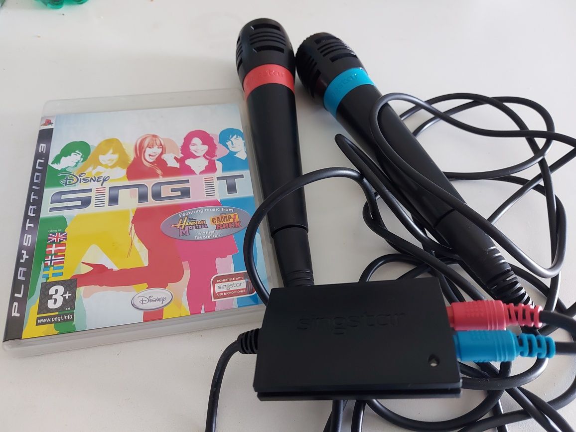 Singstar jogo e 2 microfones