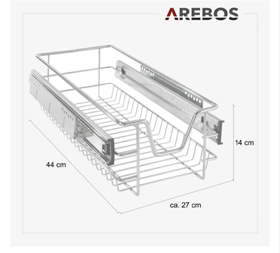 Szuflada teleskopowa 30cm Arebos  AR-He-Ts3o