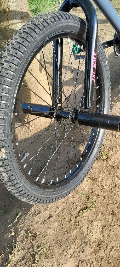 Велосипед підлітковий трюковий 20 дюймів BMX JXC чорно-червоний 4000