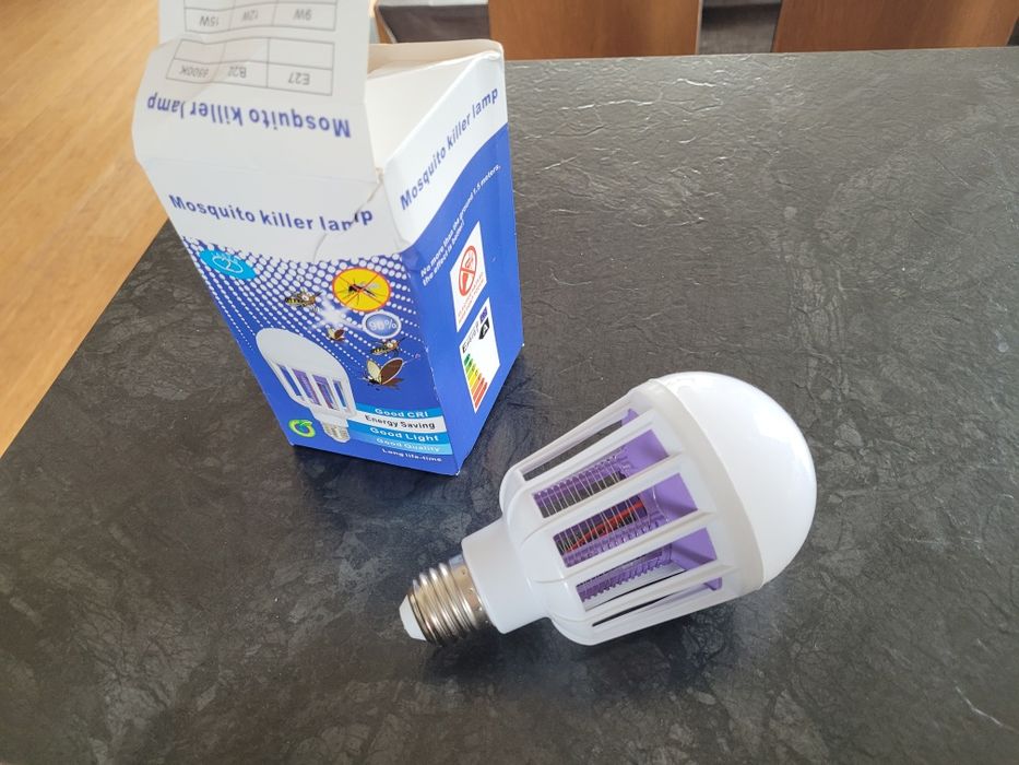 Żarówka led przeciwko owadom Lampa na  komary, muchy, osy gwint E27