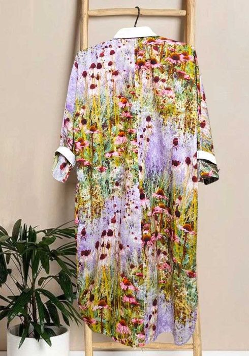 Хлопковое платье-рубашка в принт Max Mara, р. S/M