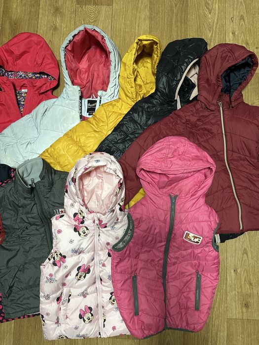 Курточки та жилети на 7,8,9 років