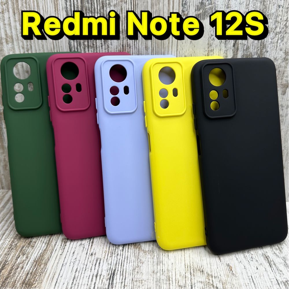 Чехол софттач Silicone Case на Xiaomi Redmi Note 12S. Микрофибра