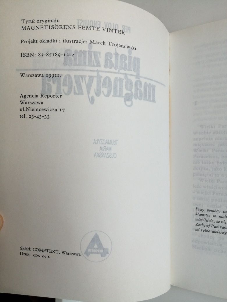 Piąta zima magnetyzera - Per Olov Enqvist