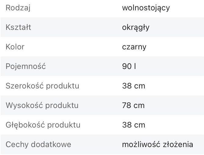 Worek torba kosz na pranie bielizne 90l XXL pojemny