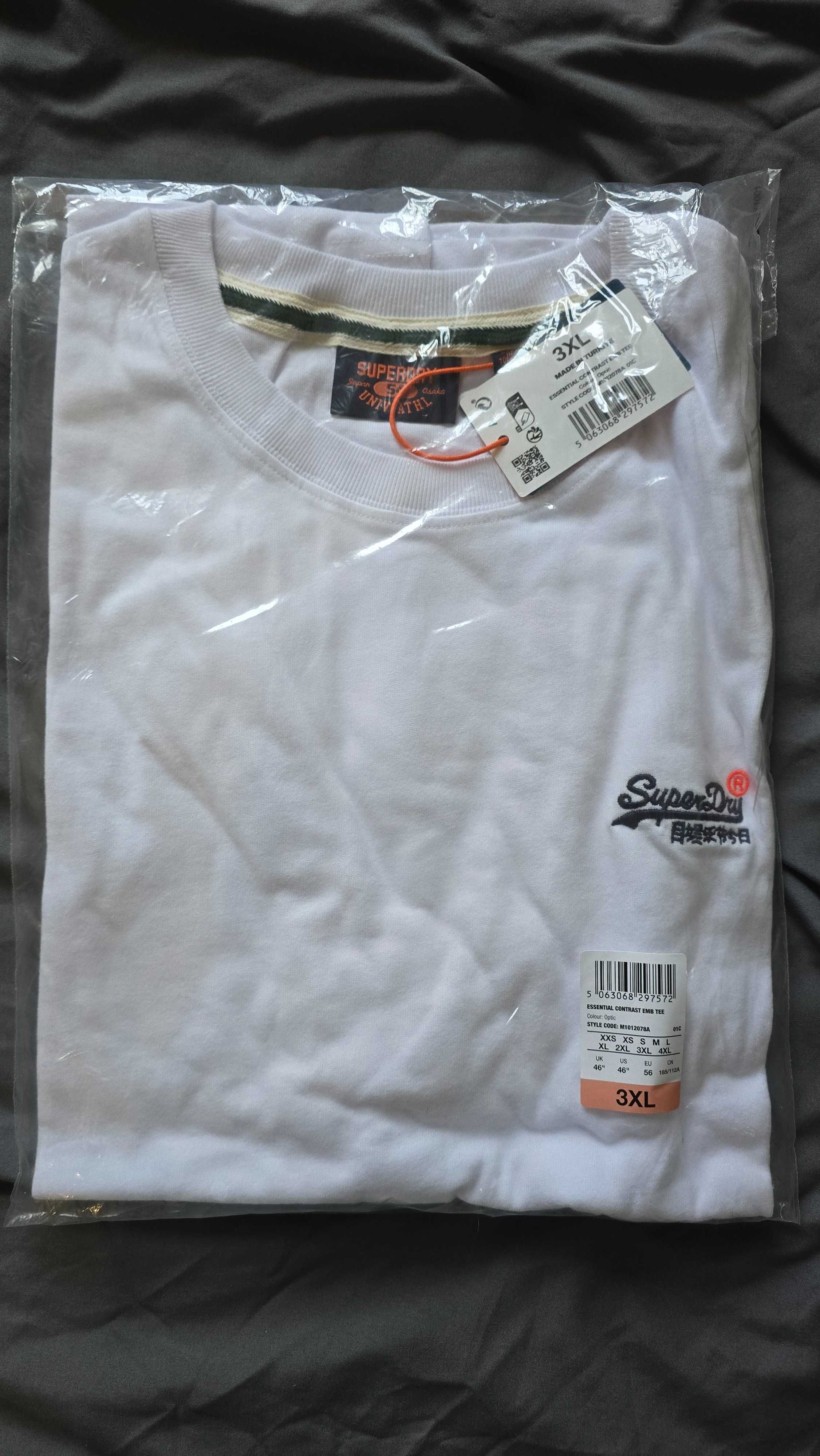 SuperDry - T-shirt Nowy Białe