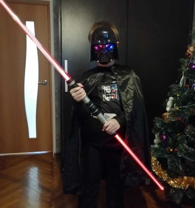 Световой меч ситха 132 см Двусторонний 12 изменяющихся цветов +звук