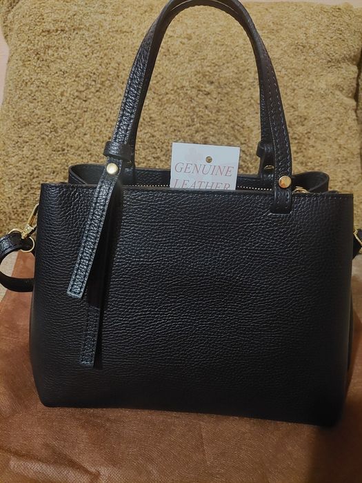 Шкіряна сумка Genuine Leather  (made in Italy)