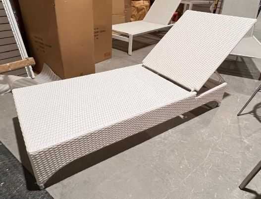 Espreguiçadeira rattan sintético, colchão quick dry foam, napa náutica