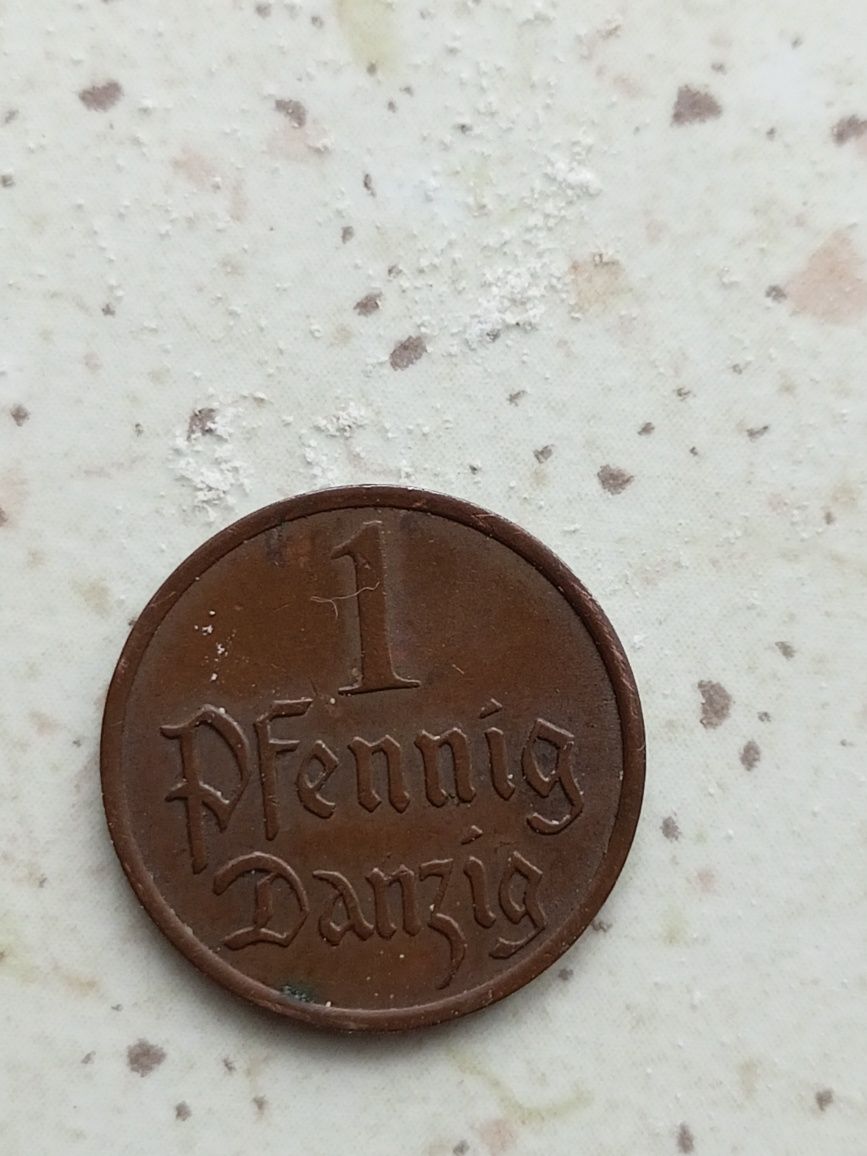 1 Pfenning Danzig z 1937r