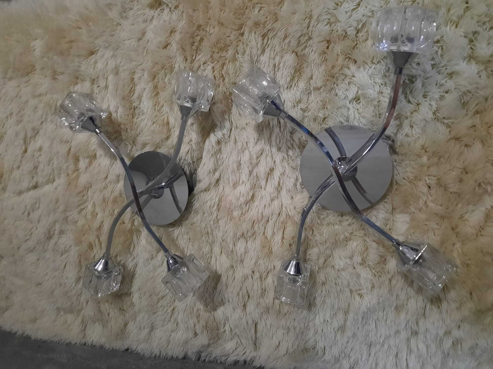 Conjunto de 5 candeeiros de teto e parede