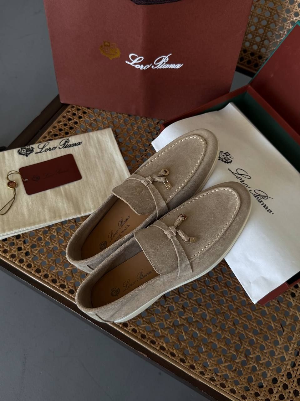 р36-42 Лофери Loro Piana Loafers Beige