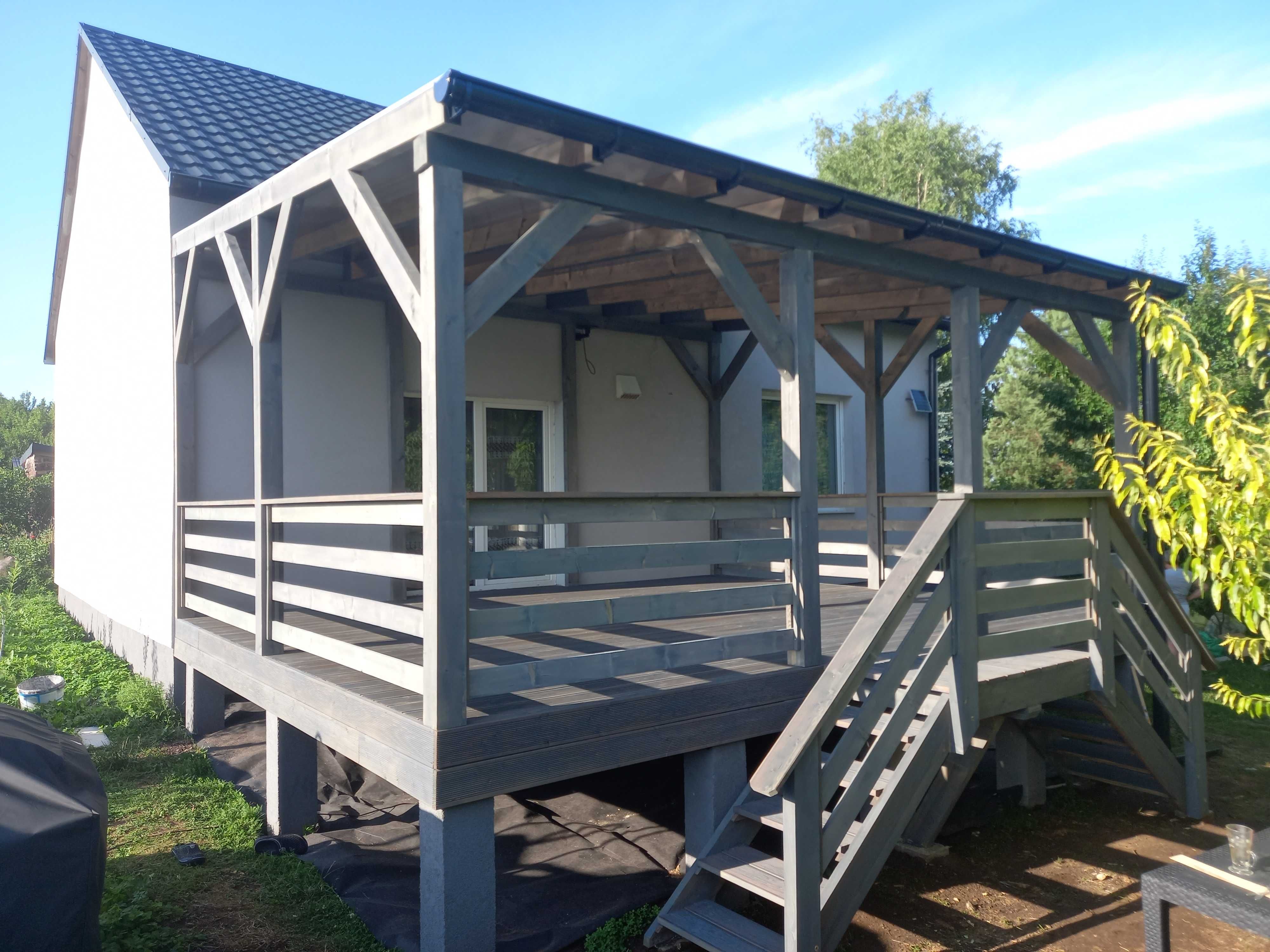 zadaszenie tarasu / pergola / taras drewniany / altana